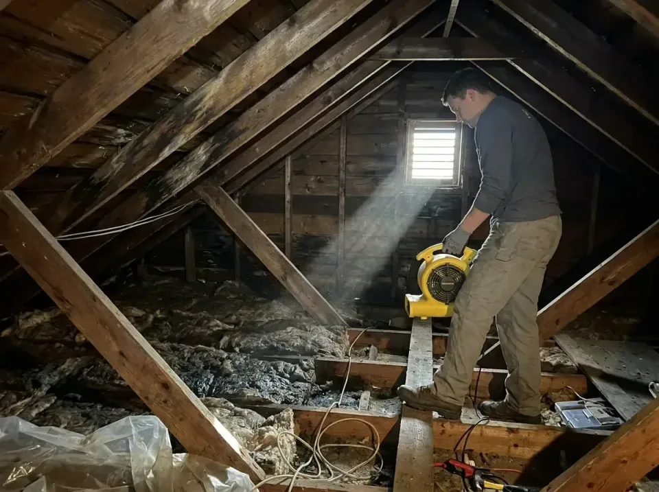 attic-water-damage-drying-proc-007 — frequently asked questions, Emergency Water Extraction & 24/7 Flood Response in Dumbart…